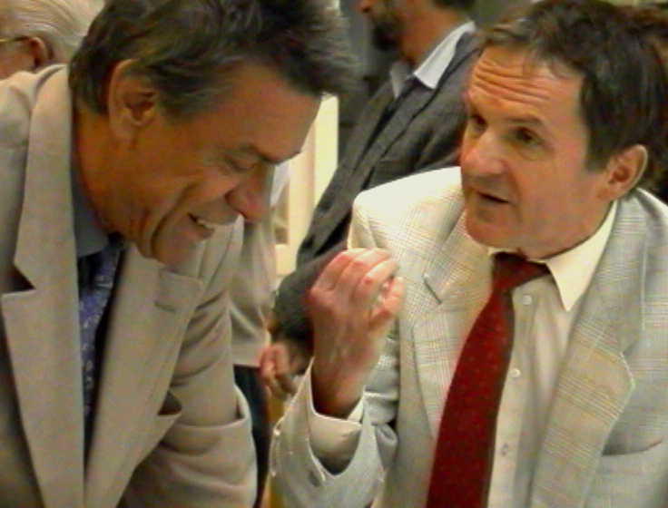 with P.-G. De Gennes in a Discussion in 1998 in Berlin