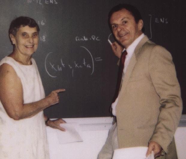 with Cecile De Witt-Morette in a Discussion in 1998 in Berlin
